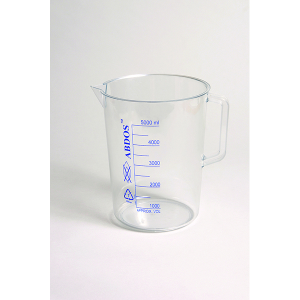 BEAKERS W/HANDLE, PRINTED GRADUATIONS, PMP